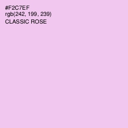 #F2C7EF - Classic Rose Color Image
